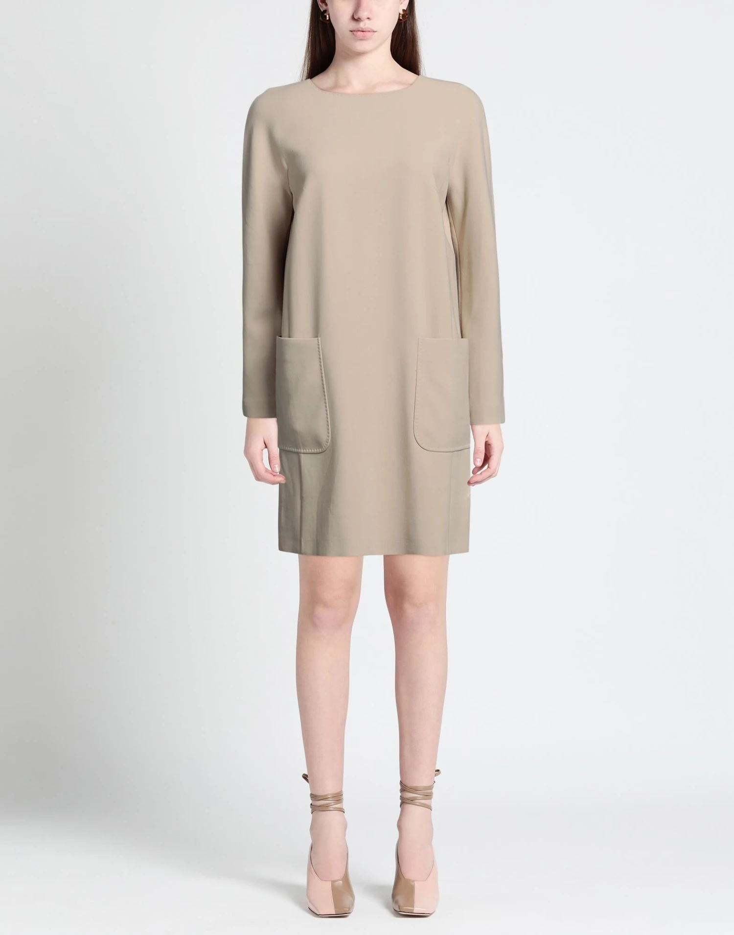 MAX MARA Beige Vestito Corto 4 MAX MARA Beige Vestito Corto - immagine 2