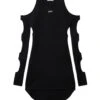 OFF-WHITE™ Nero Vestito Corto 1 OFF-WHITE™ Nero Vestito Corto -Marni Gabbana Outlet 15335808sl 14 f
