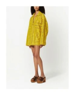 VALENTINO GARAVANI Giallo Vestito Midi -Marni Gabbana Outlet 15339848uu 14 e