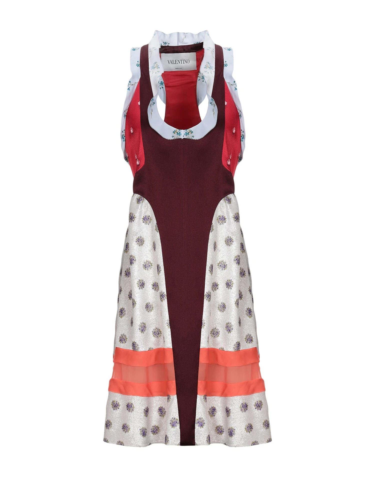 VALENTINO Bordeaux Vestito Corto 3 VALENTINO Bordeaux Vestito Corto