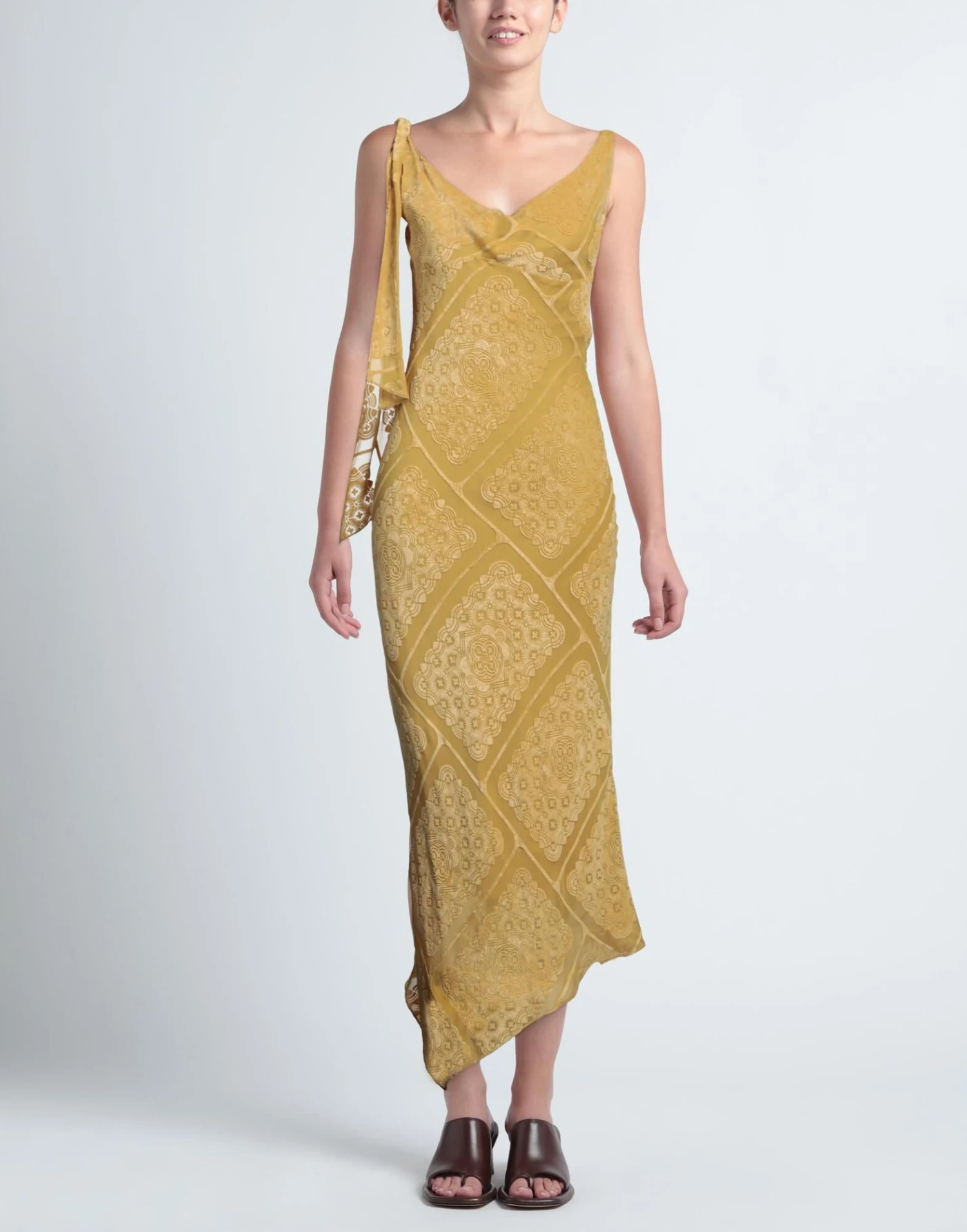 MAISON MARGIELA Ocra Vestito Midi 4 MAISON MARGIELA Ocra Vestito Midi - immagine 2